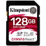 Kingston SDXC 128GB Canvas React 100MBs 