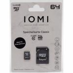 IOMI Micro-SD 64GB Speicherkarte - Ideal für Smartphones 