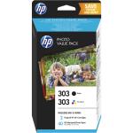 HP 303 Z4B62EE Photo Value Pack Inks + Photo Paper 