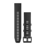 Garmin QuickFit 22 Uhrenband Silikon Schwarz/Schwarz 