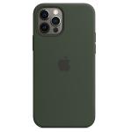 Apple iPhone 12 Pro Max Silikon Case mit MagSafe zyperngrün 