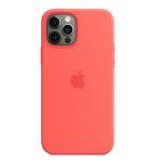 Apple iPhone 12 Pro Max Silikon Case mit MagSafe zitruspink 
