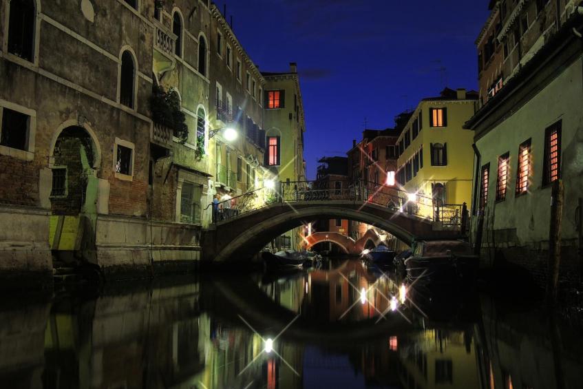 Blaue Stunde in Venedig 