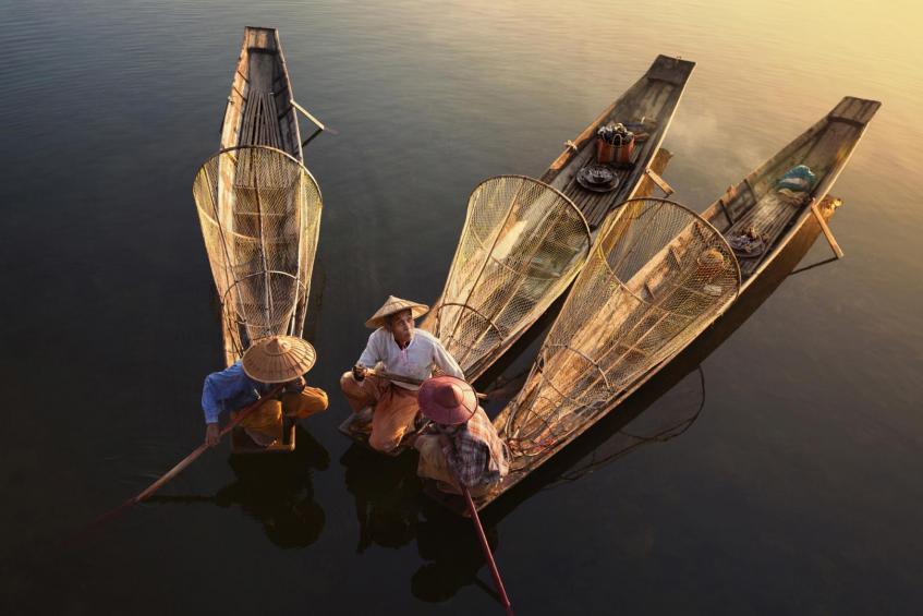 Inle fishermen 