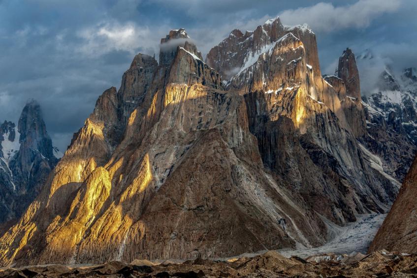 Trango Towers after the storm 