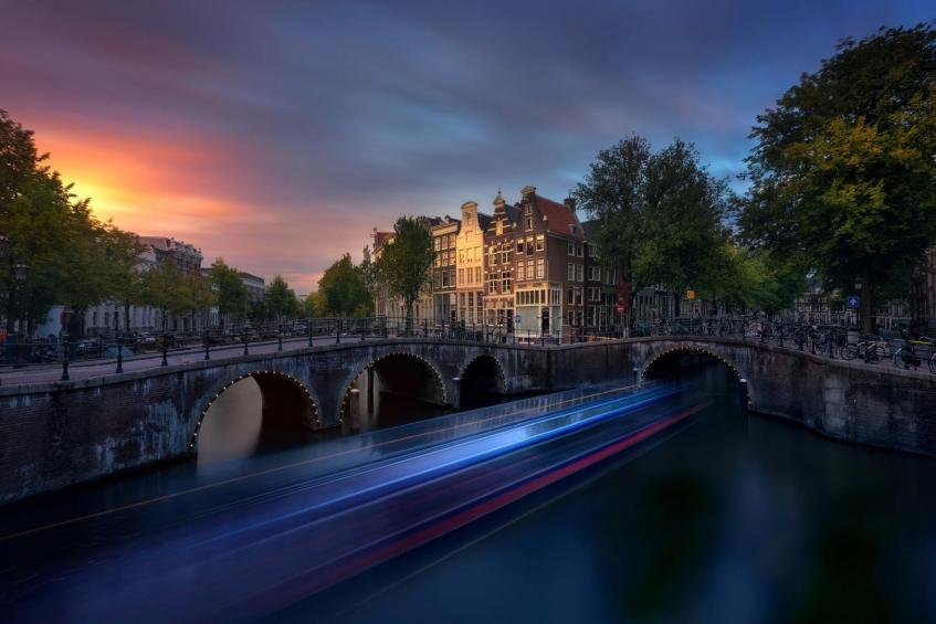 Amsterdam sunset 