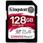 Kingston SDXC 128GB Canvas React 100MBs  - Thumbnail 1