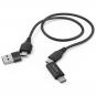Hama 4in1 Type C Kabel Micro USB 1,5m  - Thumbnail 1