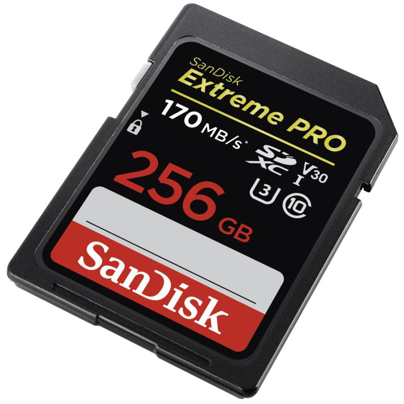 SanDisk SDXC 256GB Extreme Pro UHS-I 170MB/s 