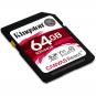 Kingston SDXC 64GB Canvas React 100MBs  - Thumbnail 2
