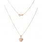 Goldkette Herz rosegold 45cm  - Thumbnail 2