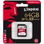 Kingston SDXC 64GB Canvas React 100MBs  - Thumbnail 3